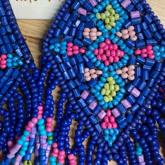 NEW colorful seed bead earrings. - Picture 2 of 3